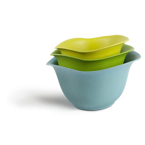 Architec - 5901202 - Ecosmart Bamboo/Plastic Assorted Mixing Bowl Set 3 pc