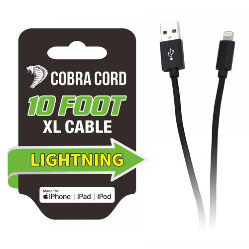 Diamond Visions - 01-2644 - Cobra Cord Lightening Apple Charging Cable 1 pk