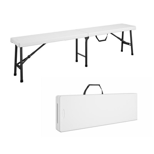 Cosco - 14-419-WSP2 - White Plastic Casual Folding Bench 1 pk