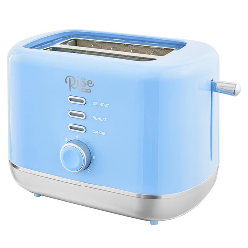 Rise by Dash - RTT200GBSK06 - Plastic Blue 2 slot Toaster 7.4 in. H X 7.2 in. W X 11.1 in. D