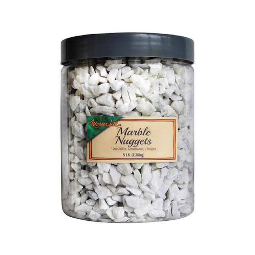Mosser Lee - ML2171 - Marble Nuggets White Decorative Stone 5 lb