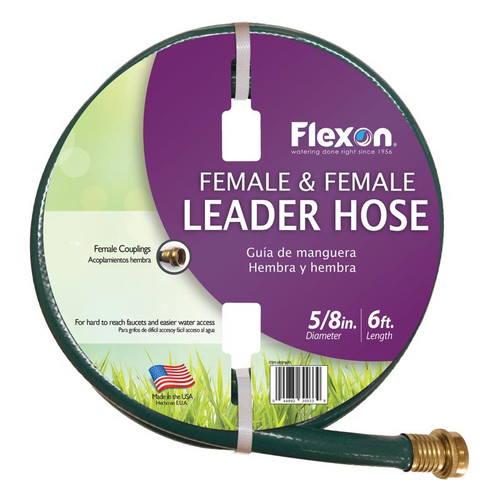 Flexon - REM6FFL - 5/8 in. D X 6 ft. L Light Duty Garden Hose Green