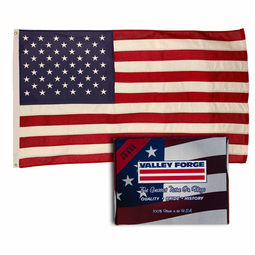 Valley Forge - USB4 - American Flag 48 in. H X 72 in. W