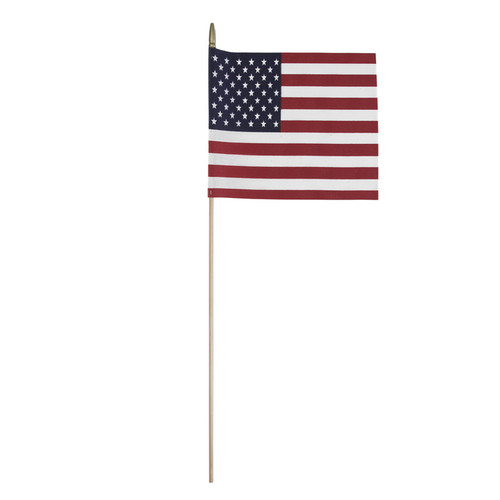 Valley Forge - USE8D - American Stick Flag 8 in. H X 12 in. W