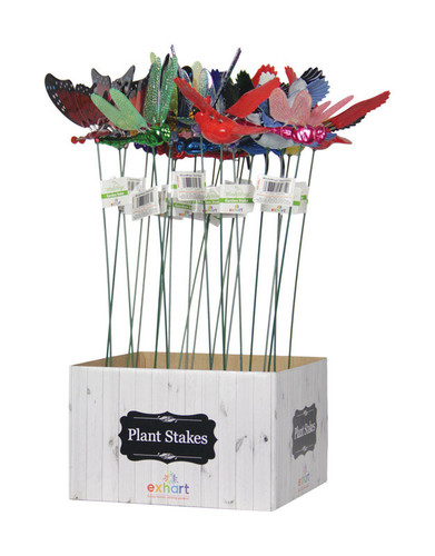 Exhart - 5035 - WindyWings Assorted Plastic 16 in. H Planter Stake