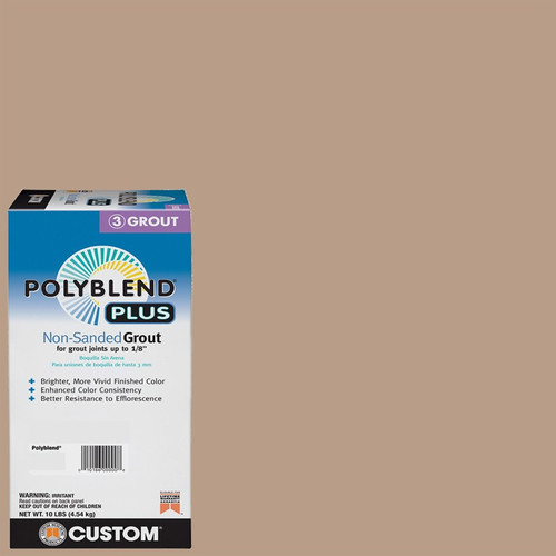 Custom Building Products - PBPG38010 - Polyblend Plus Indoor and Outdoor Haystack Non-Sanded Grout 10 lb