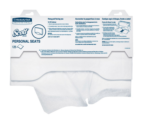 Scott - 07410 - Pro Flushable Toilet Seat Covers 1 Rolls 125 sheet 18 in.