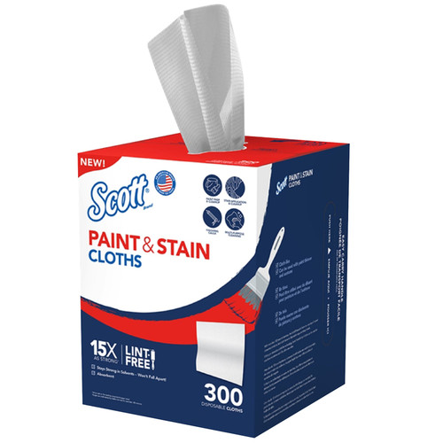 Scott - 53946 - White Paint and Stain Cloth 300Pc