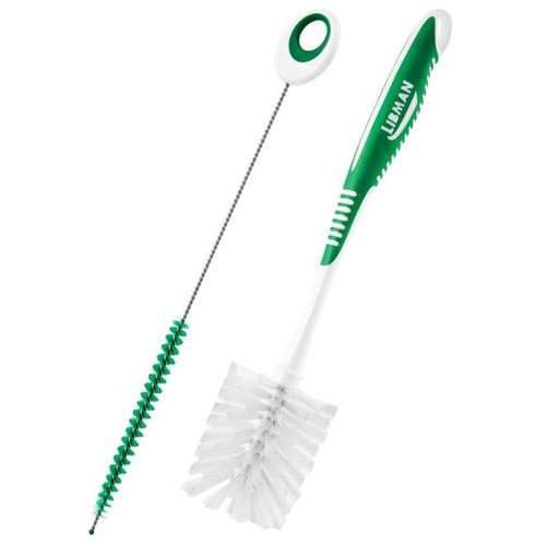 Libman - 1371 - 2.5 in. W Soft Bristle 6 in. Plastic/Rubber Handle Bottle and Straw Brush Set