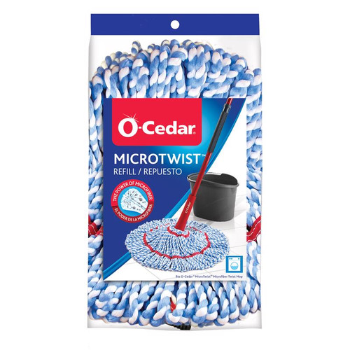 O-Cedar - 170640 - MicroTwist 16 in. Wet Microfiber Mop Refill 1 pk