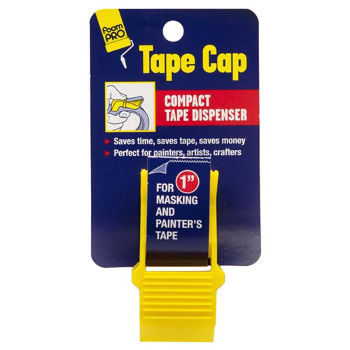 FoamPro - 146 - 1 in. W X 2.5 in. L Tape Cutter Yellow