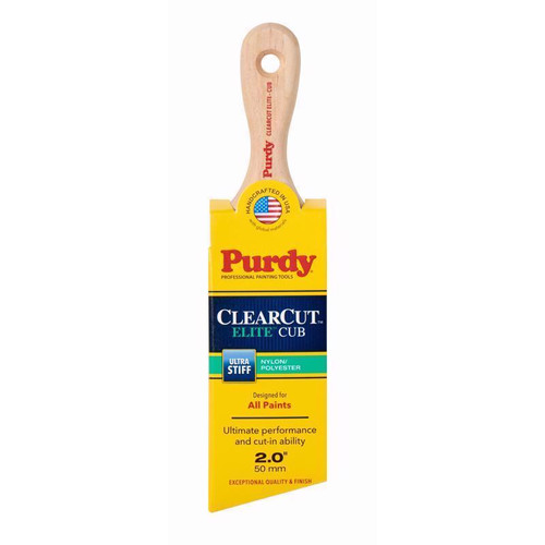 Purdy - 144153820 - Clearcut Elite Cub 2 in. Ultra Stiff Angle Trim Paint Brush