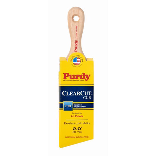 Purdy - 144153120 - Clearcut Cub 2 in. Stiff Angle Trim Paint Brush