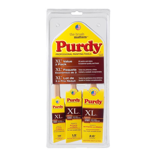 Purdy - 140853100 - XL Multi-Pack Medium Stiff Assorted Paint Brush Set