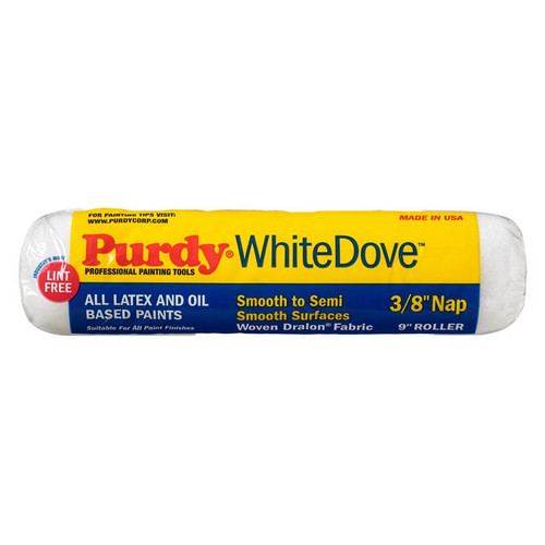 Purdy - 144670092 - White Dove Woven Dralon Fabric 9 in. W X 3/8 in. Paint Roller Cover 1 pk