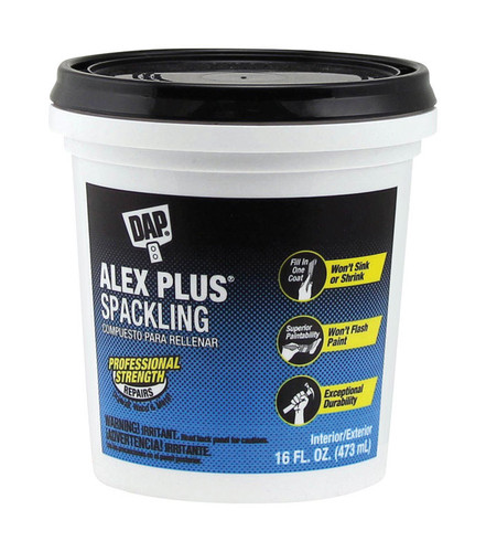 DAP - 7079818745 - Alex Plus Ready to Use White Spackling Compound 1 pt