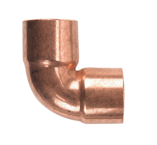 Nibco - W01525D - 1-1/4 in. Sweat X 1-1/4 in. D Sweat Copper 90 Degree Elbow 1 pk