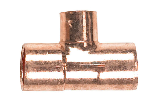 Nibco - W01660C - 1/2 in. Sweat X 1/2 in. D Sweat Copper Tee 1 pk