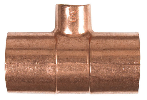 Nibco - W01750C - 1 in. Sweat X 3/4 in. D Sweat Copper Tee 1 pk
