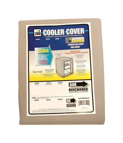 Dial - 8728 - 28 in. H X 28 in. W Gray Polyester Evaporative Cooler Cover