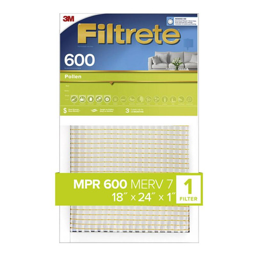 3M - CL21-4 - Filtrete 18 in. W X 24 in. H X 1 in. D 7 MERV Pleated Air Filter 1 pk