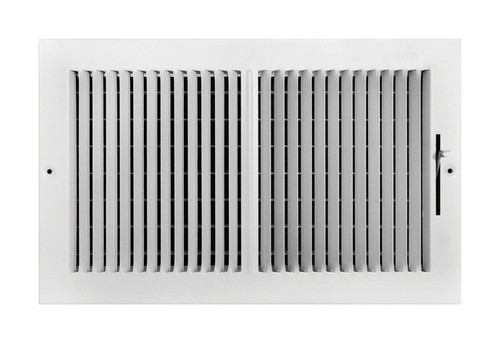 Tru Aire - C102M14X08 - 8 in. H X 14 in. W 2-Way Powder Coat White Steel Wall/Ceiling Register
