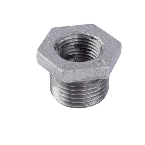 STZ Industries - 310UPB-1238 - 1/2 in. MIP each X 3/8 in. D FIP Black Malleable Iron Hex Bushing