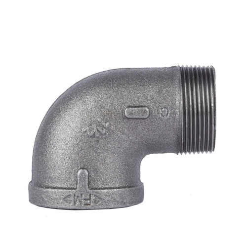 STZ Industries - 310USE90-112 - 1-1/2 in. MIP each X 1-1/2 in. D FIP Black Malleable Iron 90 Degree Street Elbow