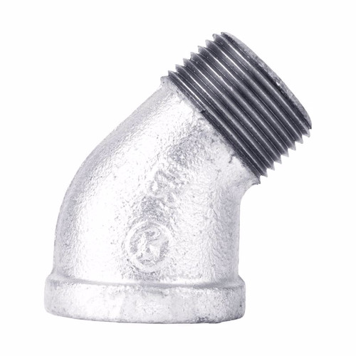 STZ Industries - 311USE45-2 - 2 in. FIP each X 2 in. D MIP Galvanized Malleable Iron 45 degree Street Elbow