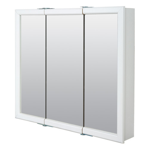 Zenith Products - W30 - 25.75 in. H X 29.63 in. W X 4.5 in. D Rectangle Tri-View Medicine Cabinet