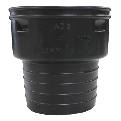 Advance Drainage Systems - 0662AA - 6 in. Snap X 4 in. D Snap Polyethylene Corrugated-to-Clay Pipe Adapter 1 pk