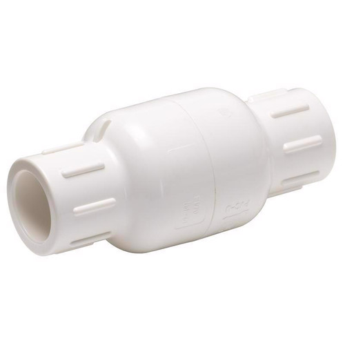 Homewerks - VCKP40E5B - 1 in. D X 1 in. D Solvent PVC Spring Loaded Check Valve