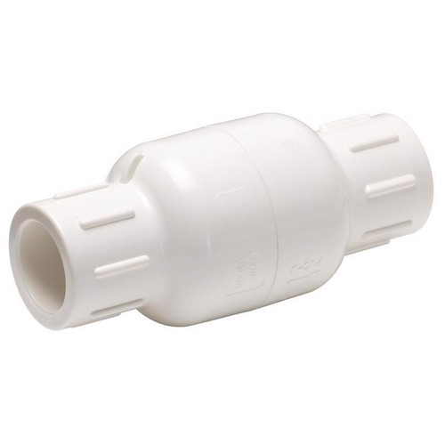 Homewerks - VCKP40E8B - 2 in. D X 2 in. D Solvent PVC Spring Loaded Check Valve