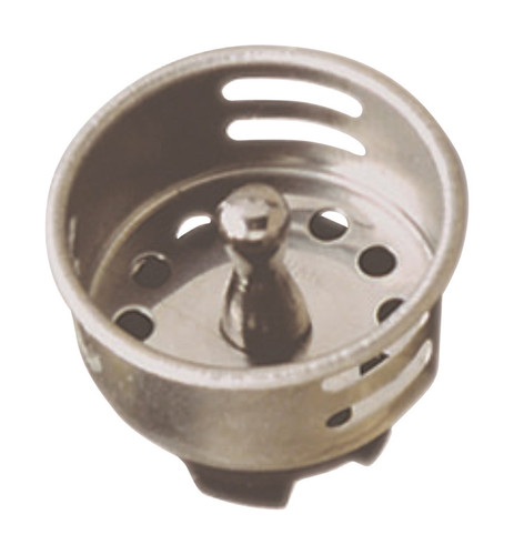 Plumb Pak - PP820-30 - Keeney 1-1/2 in. D Chrome-Plated Stainless Steel Sink Strainer Silver