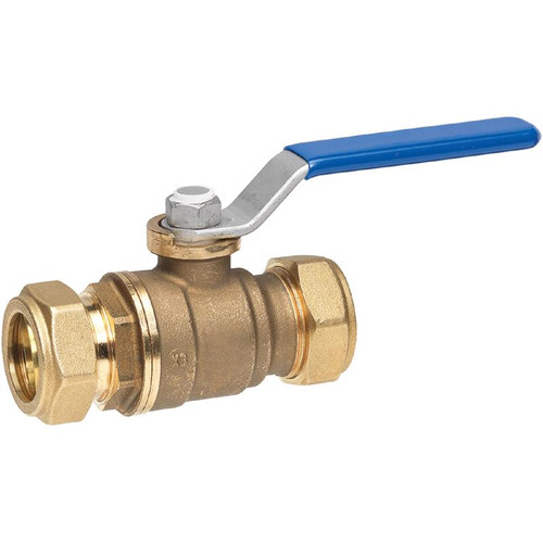 Homewerks - 111-1-12 - 1/2 in. Brass Compression Ball Valve Standard Port