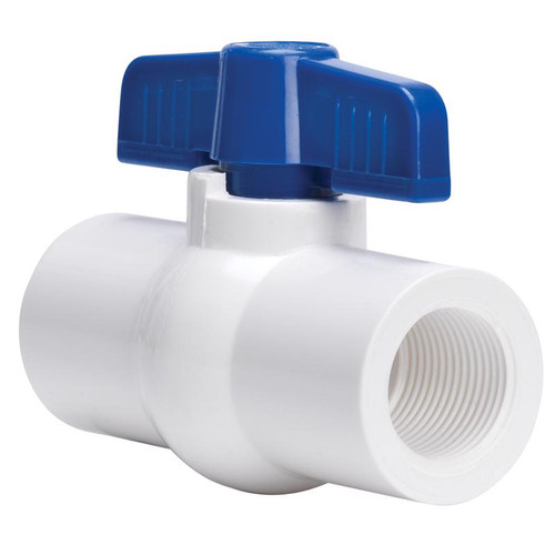 Homewerks - VBVP40B6M - 1-1/4 in. PVC FIP Ball Valve Full Port