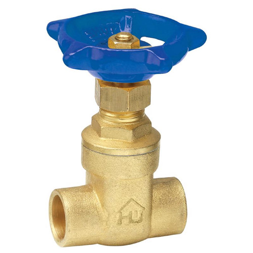 Homewerks - 230-4-12 - 1/2 in. Sweat X 1/2 in. Sweat Brass Stop Valve