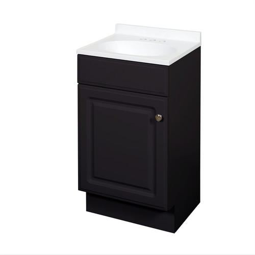 Zenith Products - RBC18CH - Single Espresso Vanity Combo 18 in. W X 16 in. D X 35 in. H