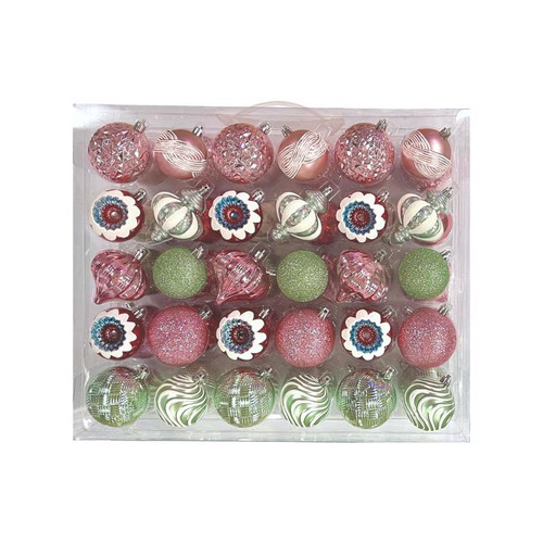 Celebrations - C-22225A - Home Assorted Ball Indoor Christmas Decor 2 in.