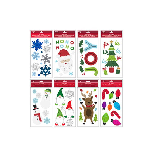 Impact Innovations - IG140739 - Multicolored Window Clings Indoor Christmas Decor 2.2 in.