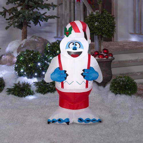 Gemmy - 117678 - Airblown LED Rudolph 3.5 ft. Bumble Santa Inflatable