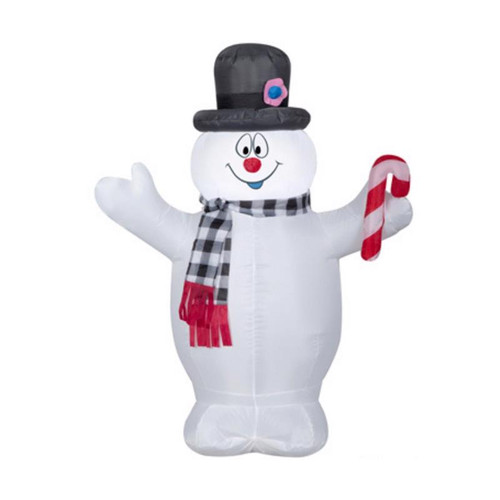 Gemmy - 119147 - Airblown Frosty 3.5 ft. Plaid Scarf Inflatable
