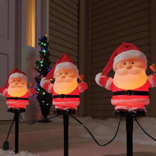 Celebrations - 27012-71 - Incandescent Clear 6 in. Santa Pathway Decor