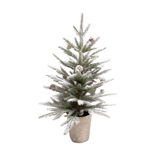 Celebrations - B-2114D - Green Tree with Basket Indoor Christmas Decor 24 in.