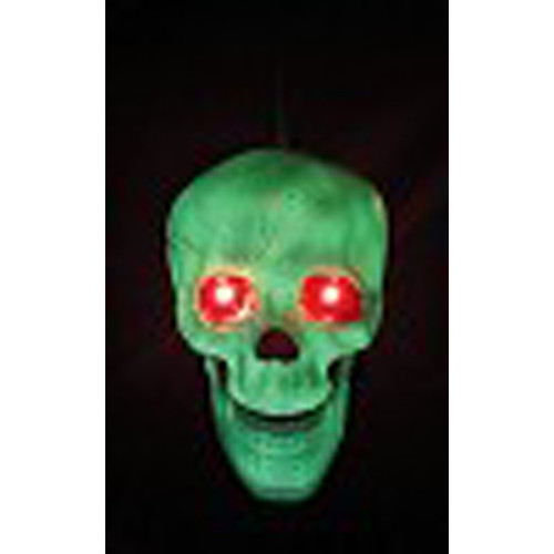 Seasons - W82463 - Crazy Bones 6 in. Prelit Skull Halloween Decor