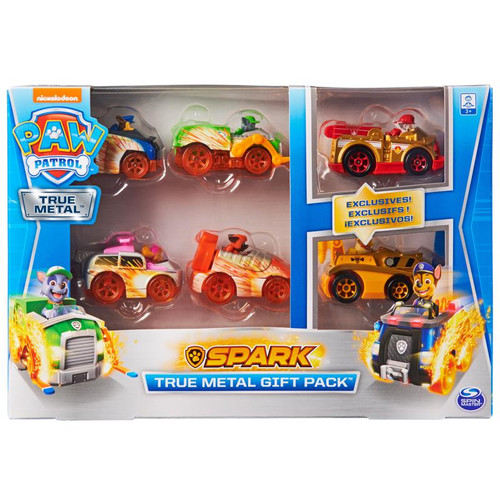 Spin Master - 6059232 - Paw Patrol Spark True Metal Toy Cars Metal Multicolored 6 pc