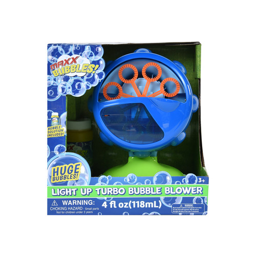 Maxx Bubbles - 101923 - Turbo Bubble Blower Blue/Green
