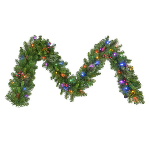 Celebrations - MCPGAR9BOMUA - Home 10 in. D X 9 ft. L LED Prelit Multicolored Garland