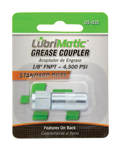 LubriMatic - LUBR05031 - 1/8 in. Straight Grease Gun Coupler 1 pk