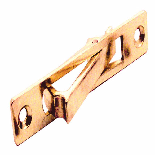 Prime-Line - N 6768 - 3.5 in. L Brass-Plated Gold Metal Pocket Door Flush Pull